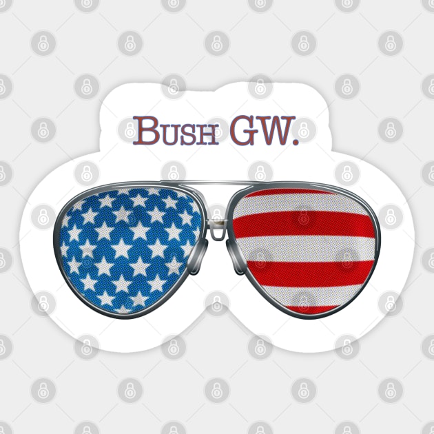 USA GLASSES GEORGE WALKER BUSH Sticker by SAMELVES